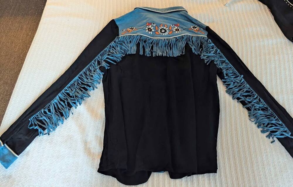 John Moon Texas Western Snap Shirts Bundle L | Embroidered Floral Fringe Studded